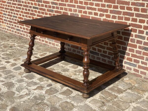 Table de changeur en noyer travail Suisse XIX éme siècle