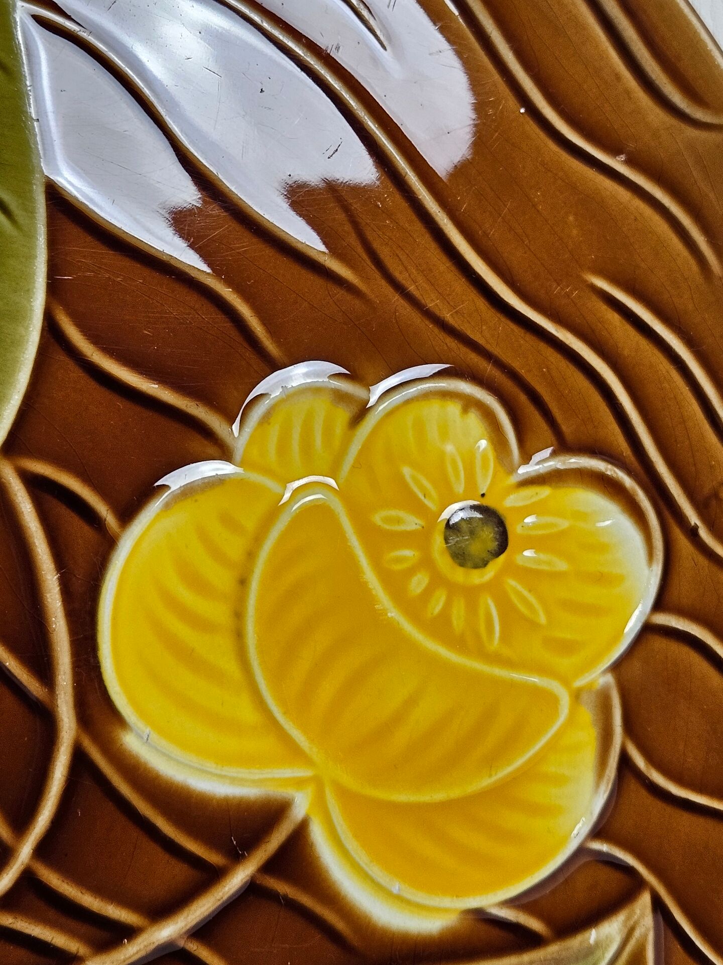 Plat Sarreguemines collection "NÉNUPHAR" vintage