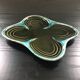 Clover dish olive green