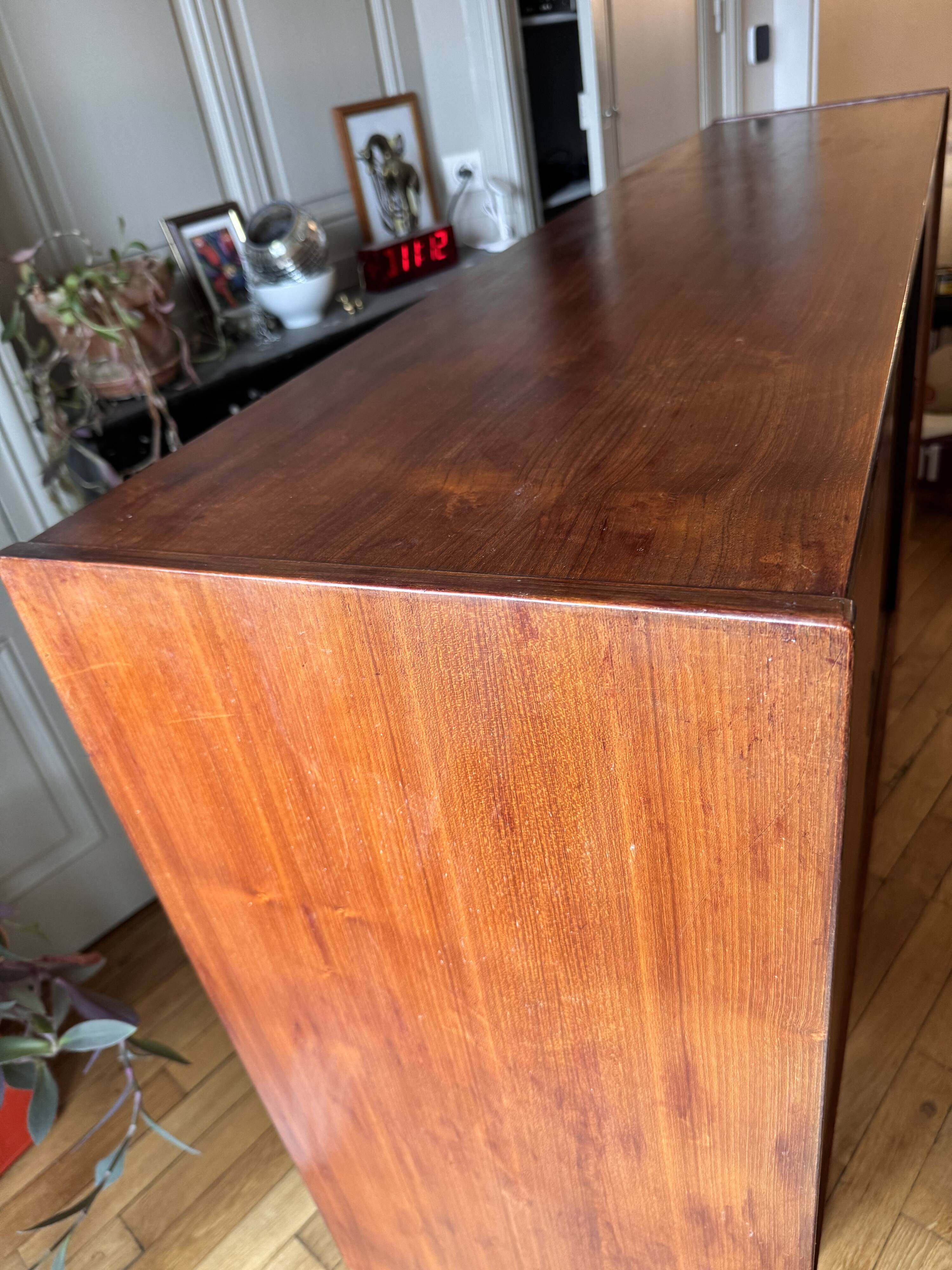 Buffet haut vintage en teck – Design scandinave