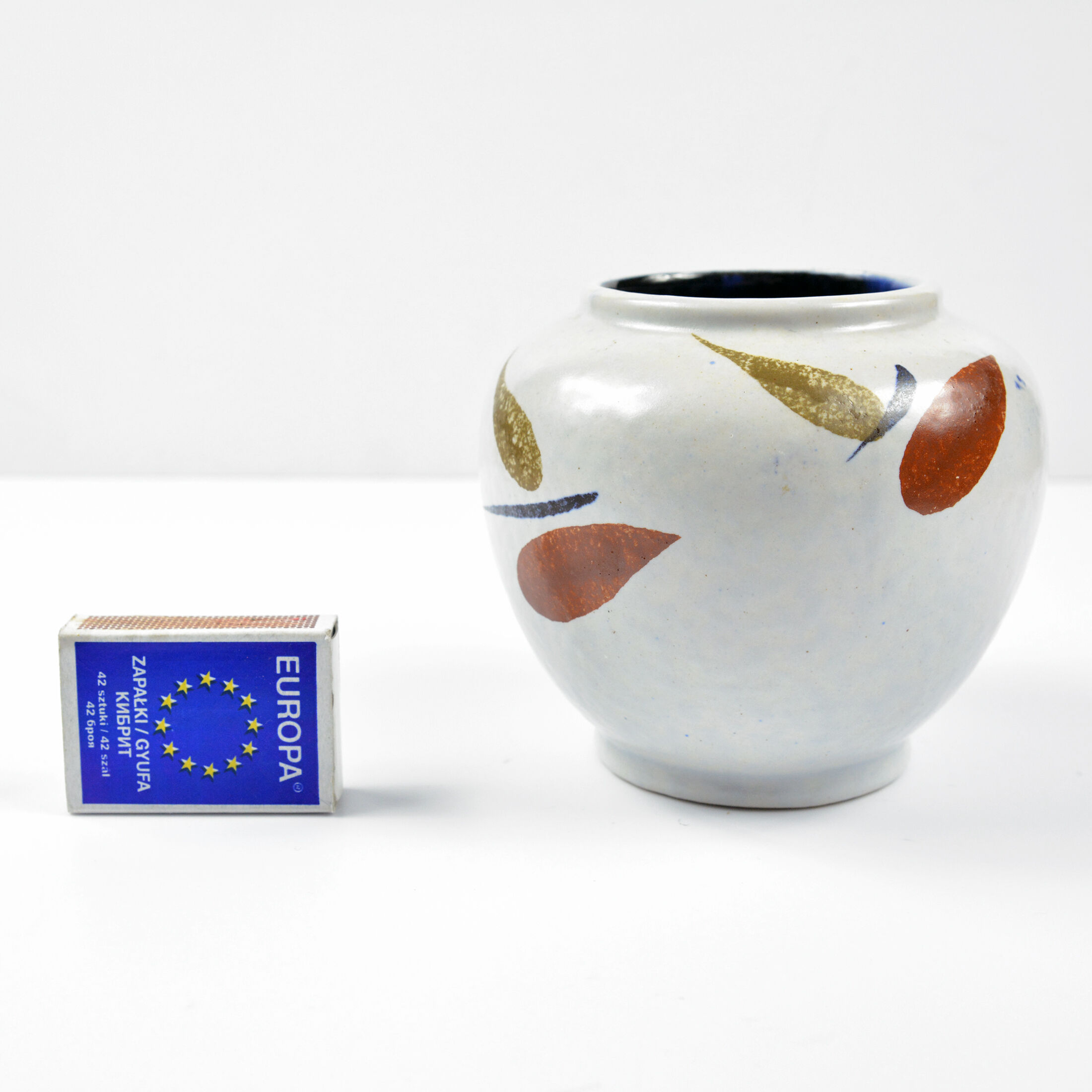 1960s mid-century modern ceramic vase, Silberdistel Zierkeramik, Germany