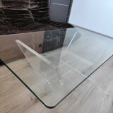 Vintage David LANGE glass & altuglas coffee table circa 1970