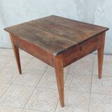 Rustic table in solid oak