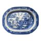 Plat de transfert anglais du XIXème siècle Saule Bleu