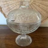 Pretty vintage glass candy box