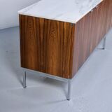 ROSEWOOD MARBLE SIDEBOARD FLORENCE KNOLL 1960s KNOLL INTERNATIONAL É