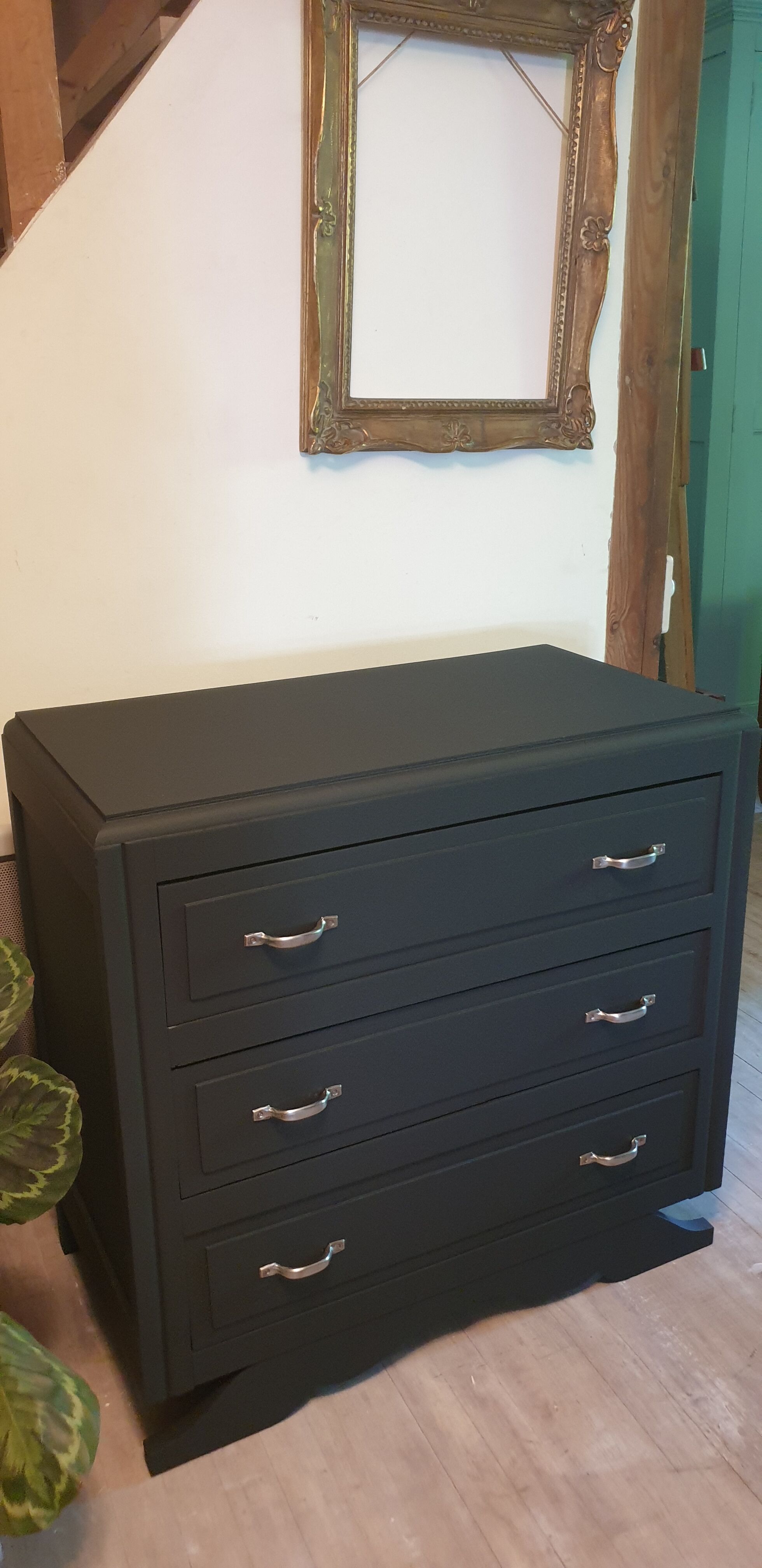 Black Art Deco dresser