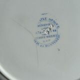 Set of 4 antique plates - Creil & Montereau - Opaque porcelain -