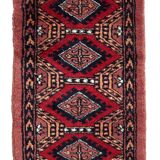 Tapis vintage pakistanais Ersari fait main en laine – 33 x 66 cm – 1970s
