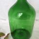 Dame Jeanne en verre vert émeraude