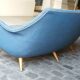 Sofa Sofa Arc curved EGG Scandinavian years 50-60