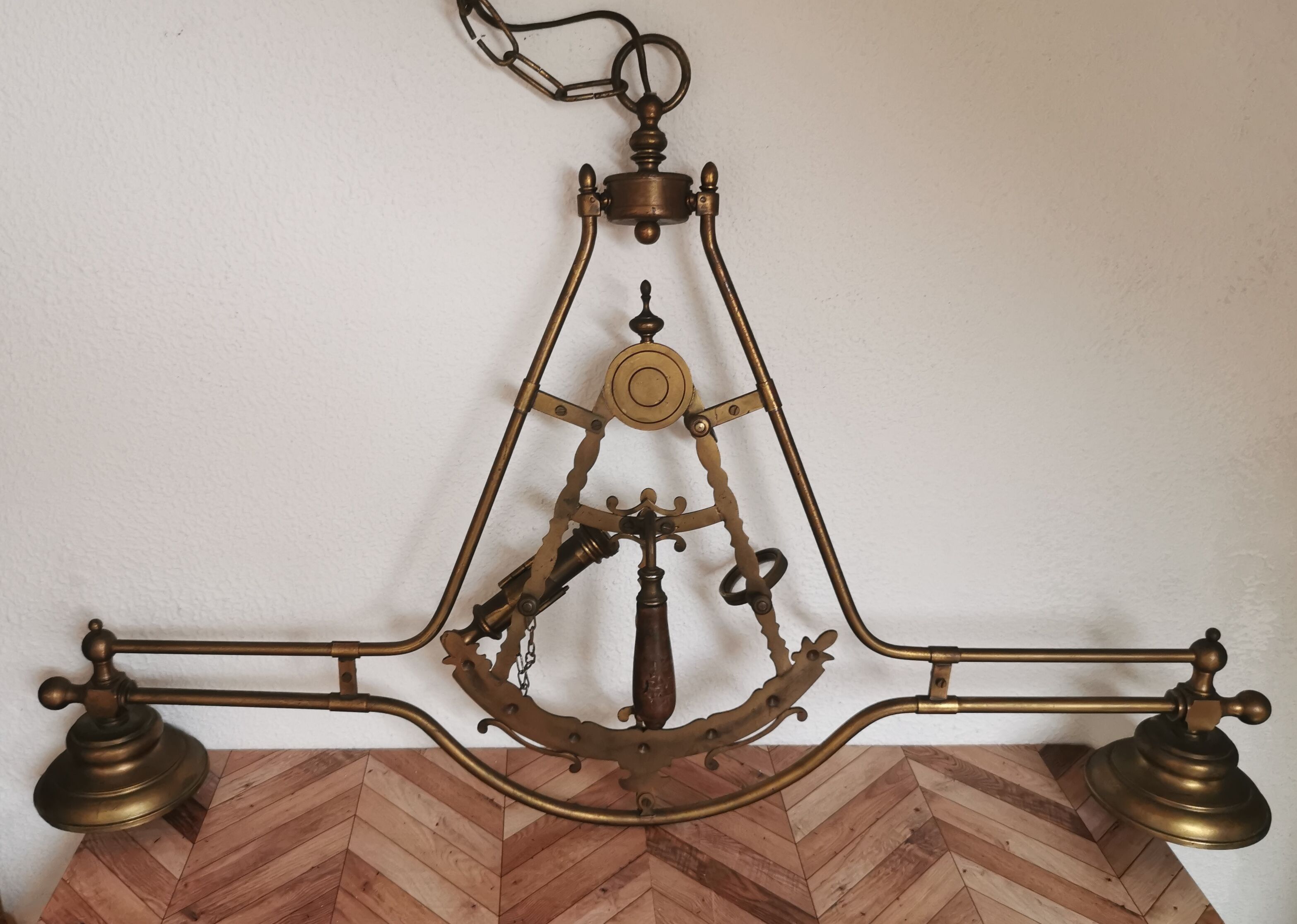 Brass billiard chandelier marine decoration