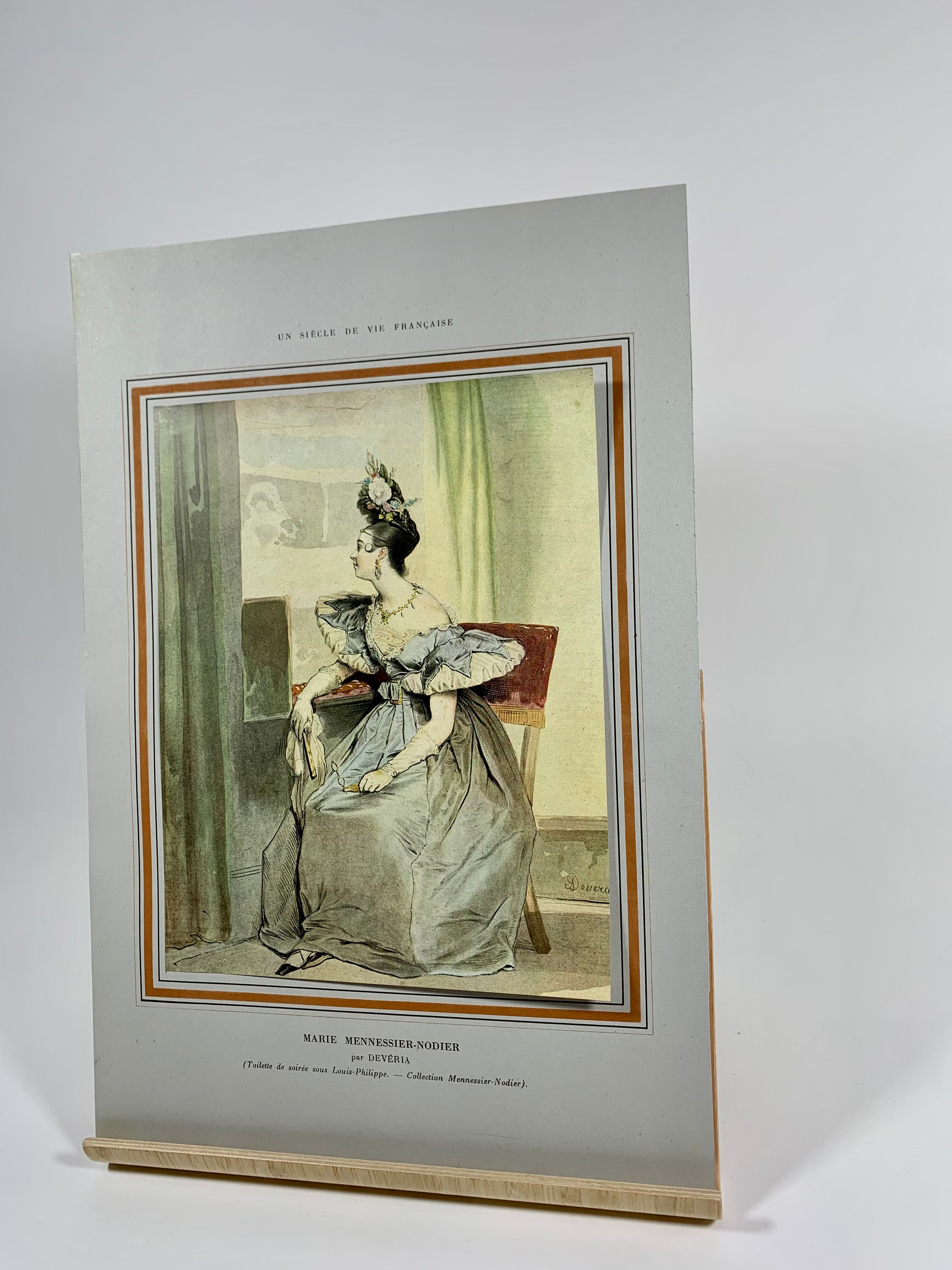 Poster fixed on paper after Achille Devéria