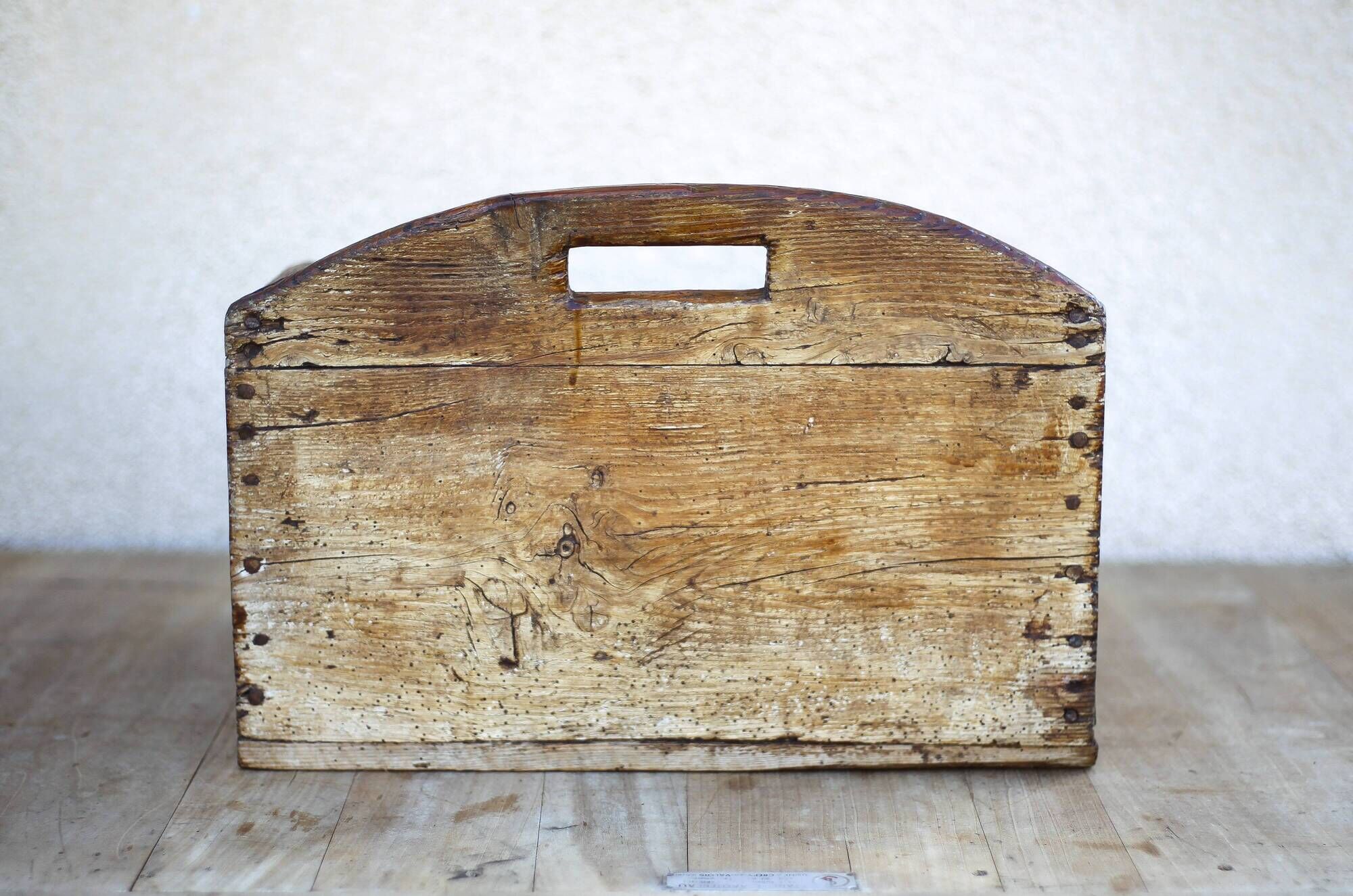 Wooden shelf, washerwoman's box, trade furniture, folk art