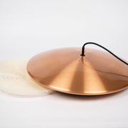 Vintage Danish pendant lamp Diskos by Jo Hammerborg, Fog and Morup, 1965