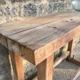 Solid wood carver's workbench