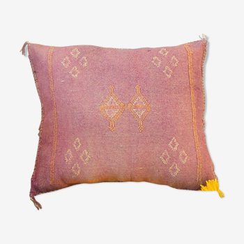 Coussin Sabra violet Soie de Cactus