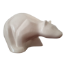 Cracked porcelain polar bear