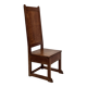 Art Deco High Back chair in oak minimalist design