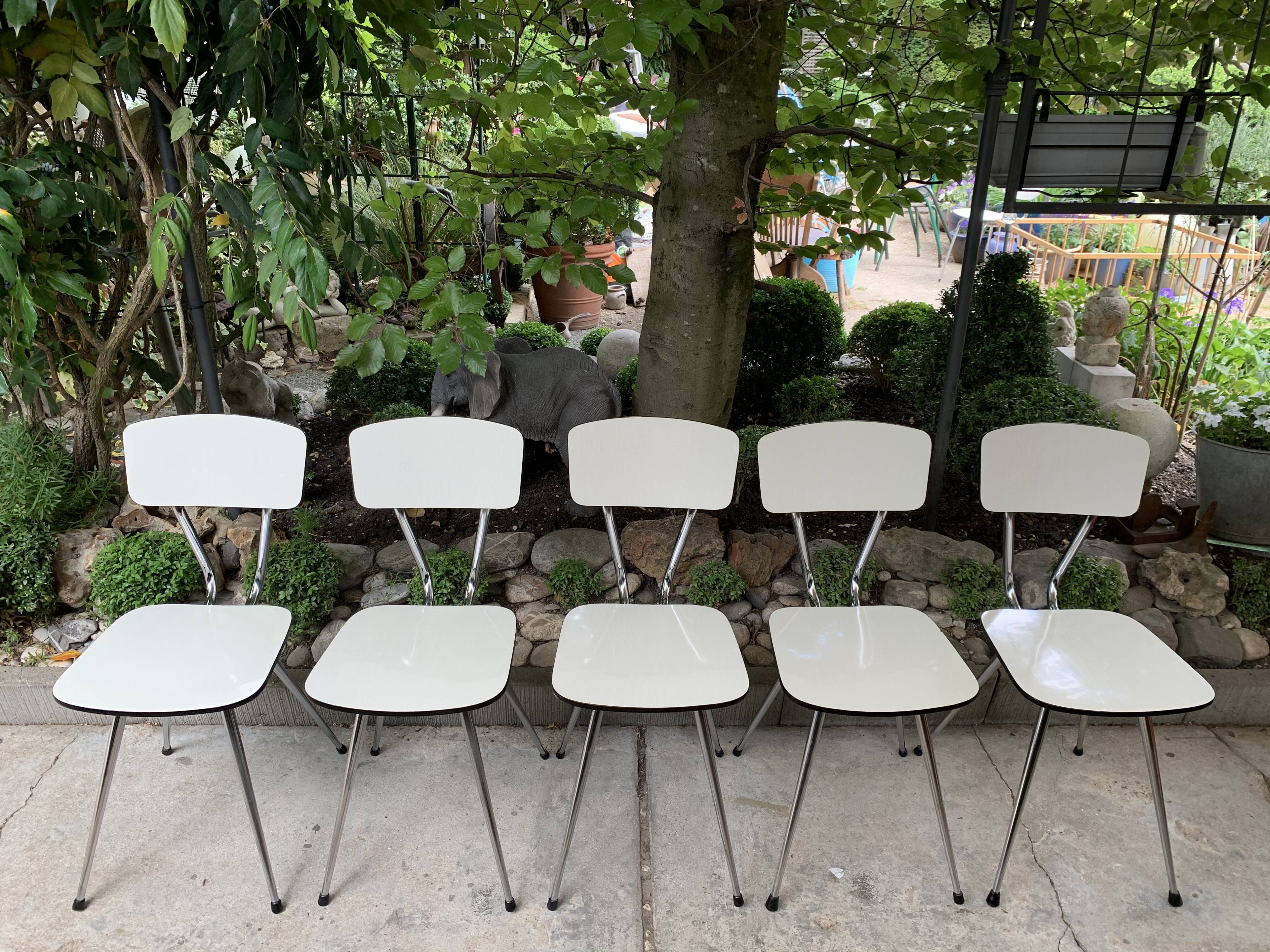 Tublac compass formica 5 chairs