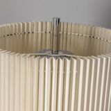 Vintage 1960s floor lamp in metal and pleated shade Italian design