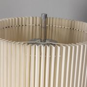 Vintage 1960s floor lamp in metal and pleated shade Italian design