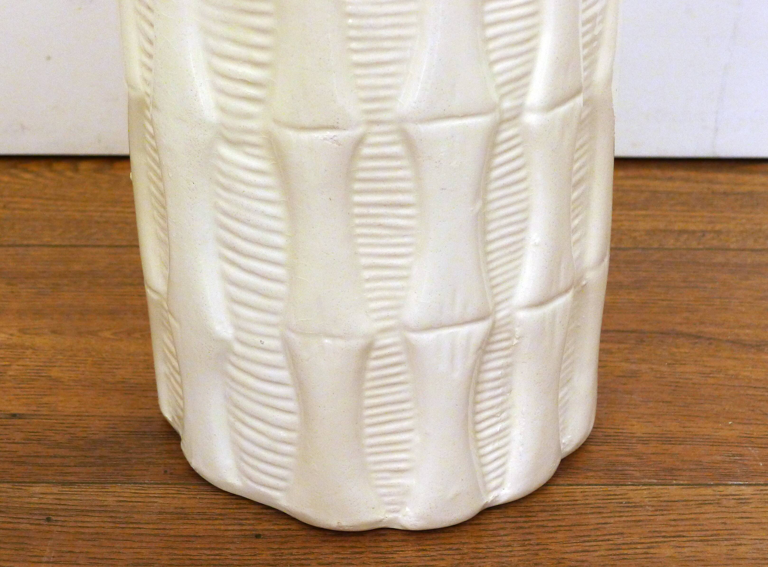 Earthenware bamboo umbrella stand