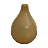 Murano vase in vintage cream brown glass 30 cm