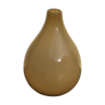 Murano vase in vintage cream brown glass 30 cm