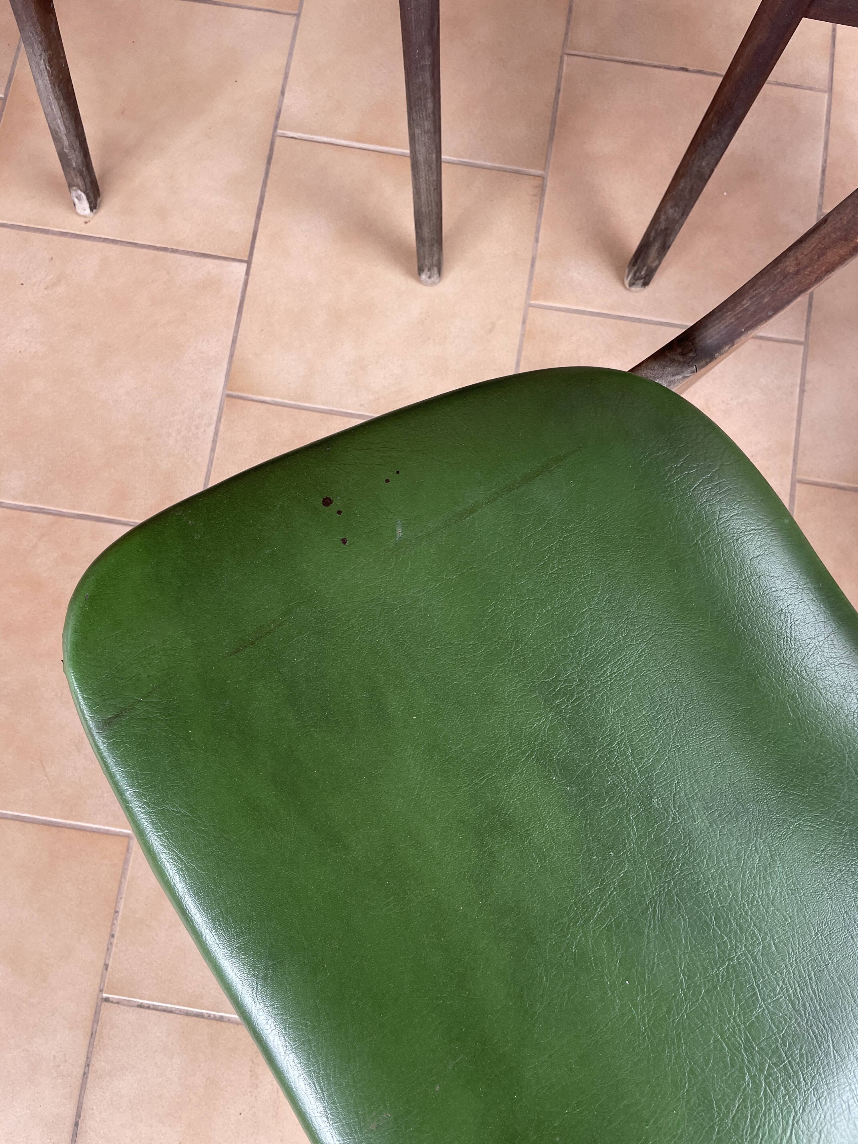 Lot de 5 chaises vintages, années 60