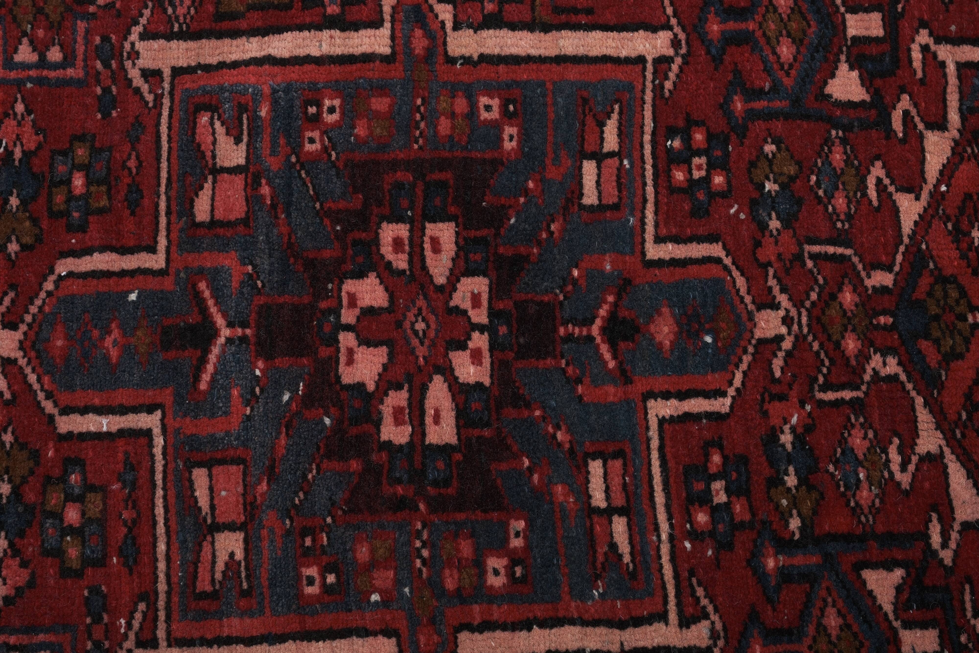 Vintage Turkish Oushak Rug Handwoven 112x330 cm