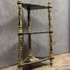 India circa 1900: attractive corner shelf in lacquered and painted wood