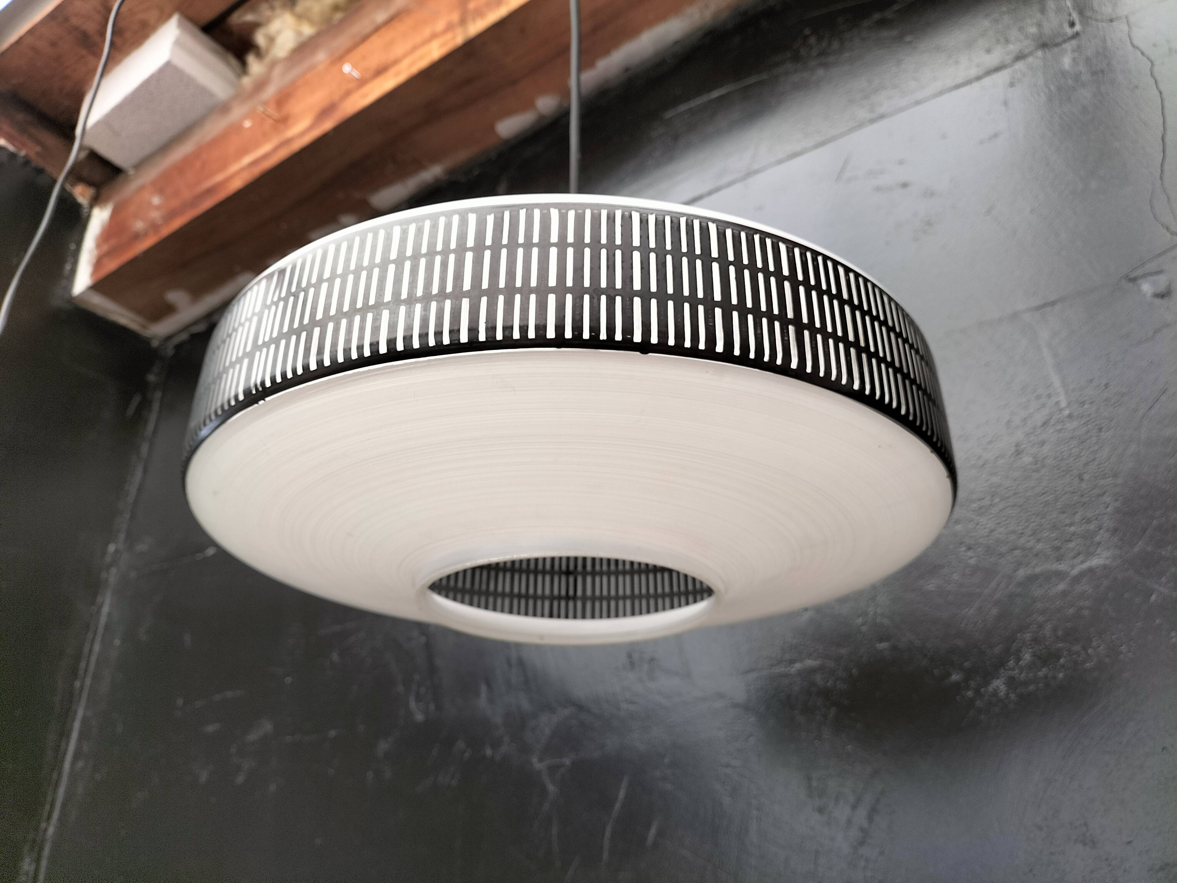 Vintage glass pendant light