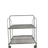 Vintage Folding Bar Cart/Side Table on Wheels