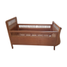 Child bed wood and rattan