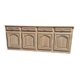 Raw wood sideboard