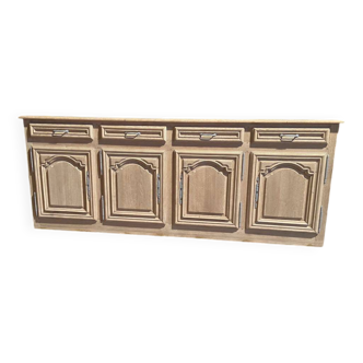 Raw wood sideboard