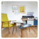 Table basse haricot vintage