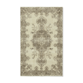 Hand-knotted turkish beige carpet 156 cm x 257 cm
