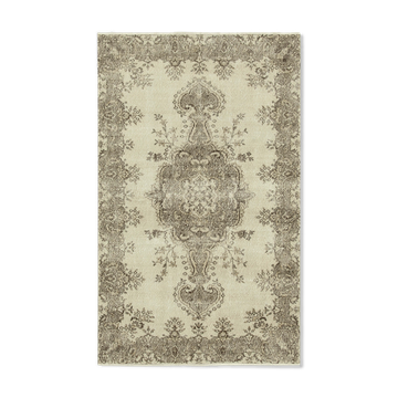 Hand-knotted turkish beige carpet 156 cm x 257 cm