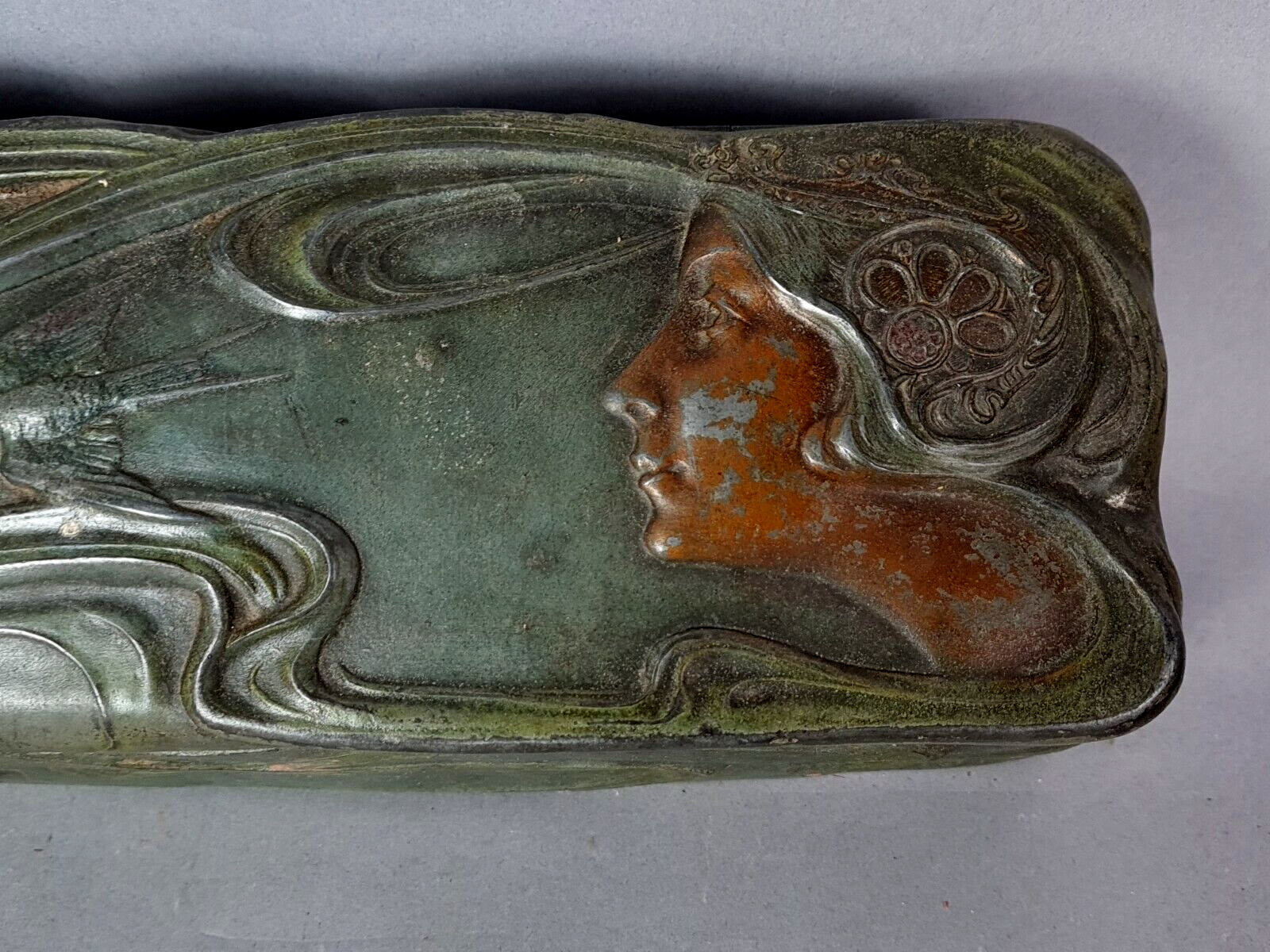 Box / box Art Nouveau in regulation signed Tonchery era around 1900 SB