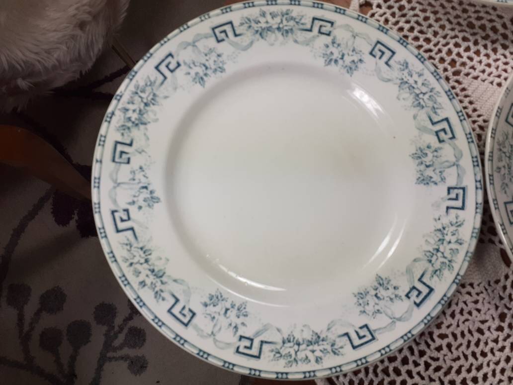 6 Assiettes plates Moulins des Loups modèle Athènes