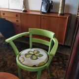Set of 4 bridge art deco armchairs redesigned