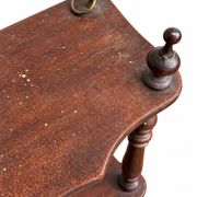 Antique Napoleon III wall shelf in turned wood, 4 shelves, 19th century.