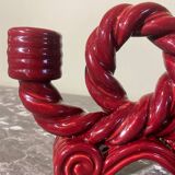 Braided ceramic chandelier