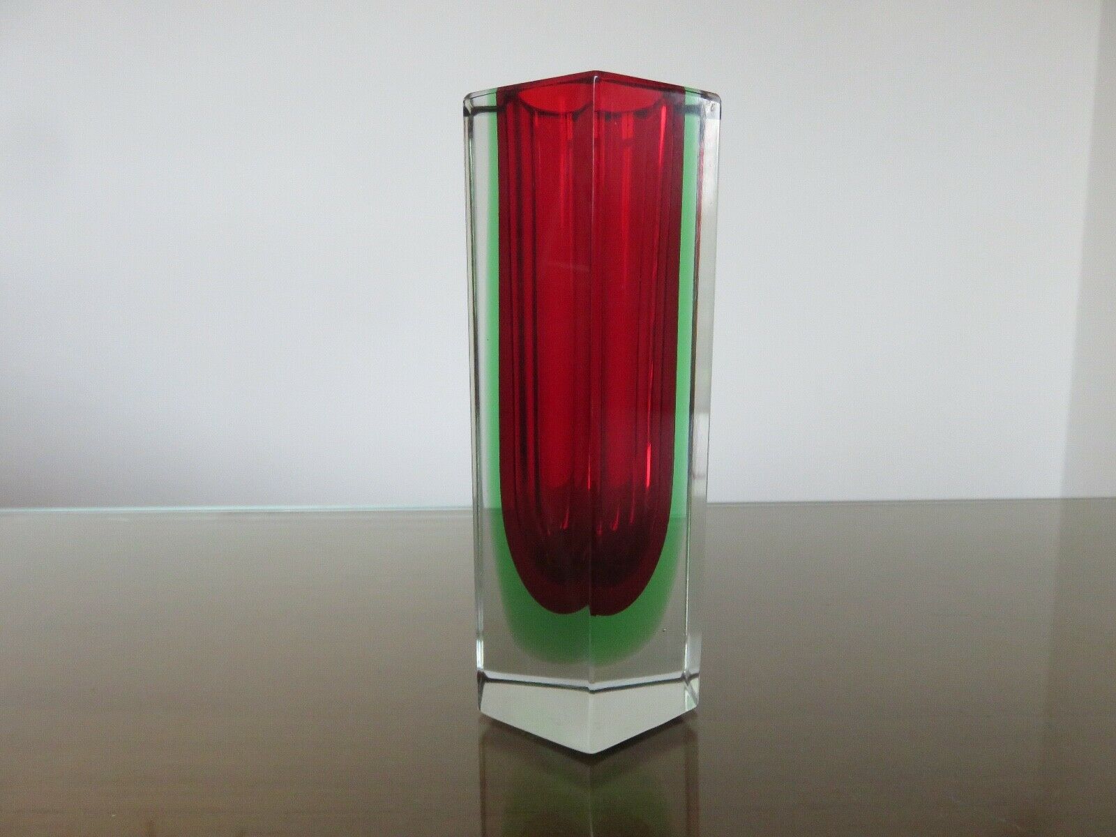 Vase Sommerso Murano design Luigi Mandruzzatto 60s