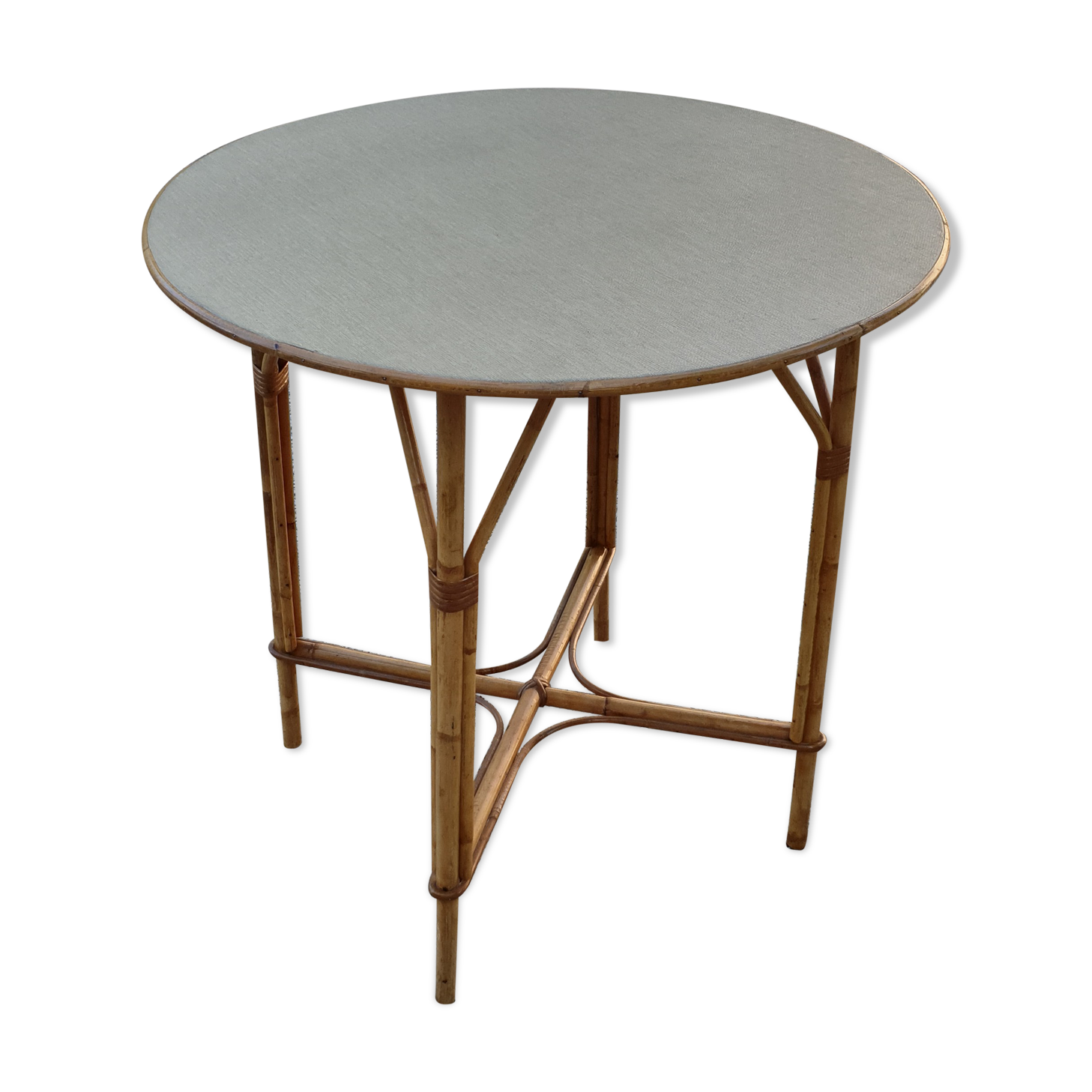 Rattan garden table 1960