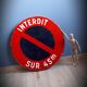 Panneau routier 1965 Interdit 45m
