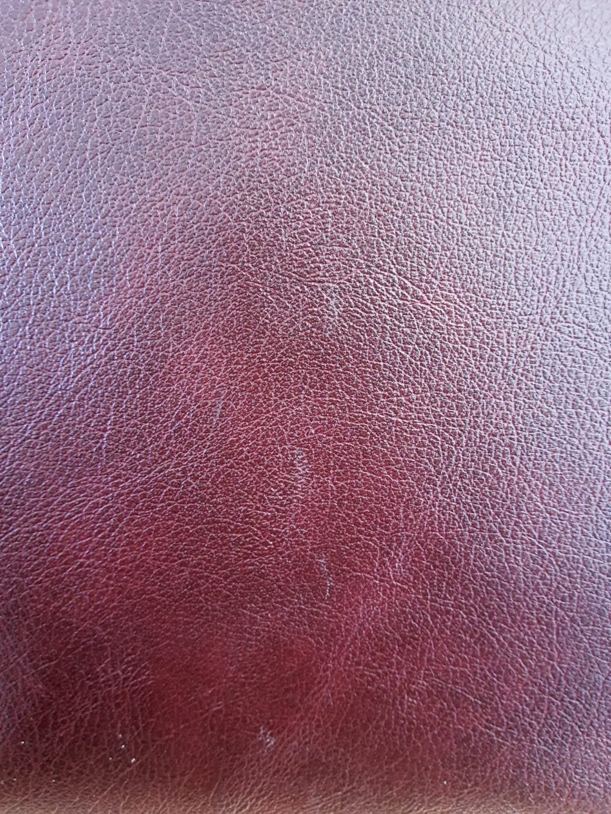 Plateau rectangulaire simili cuir bordeaux et métal doré vintage