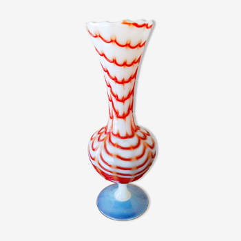 Small vase of Murano orange patterns